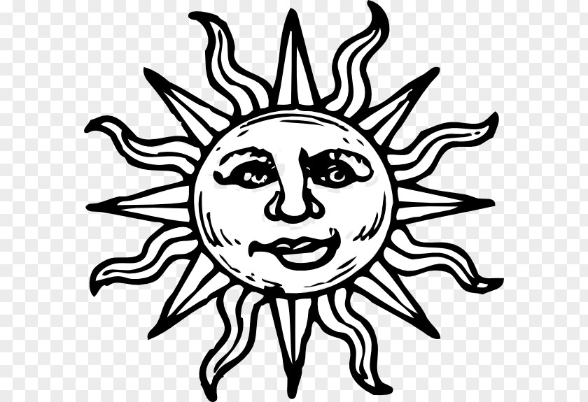 Sun Smile Coloring Book Drawing Clip Art PNG