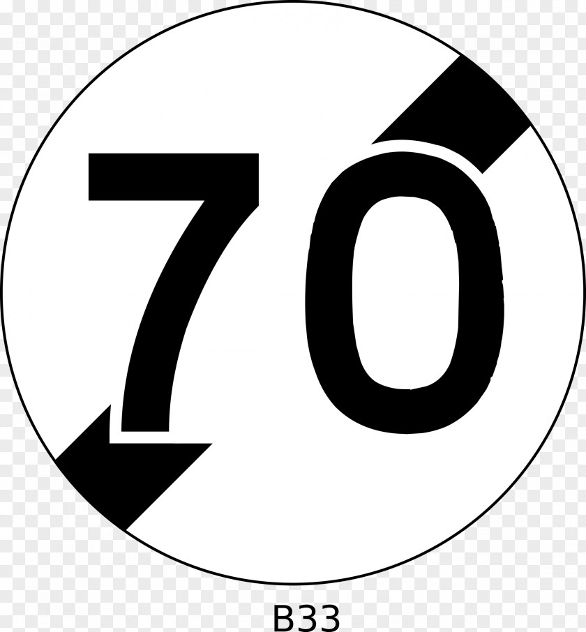 Traffic Sign Velocity Number PNG