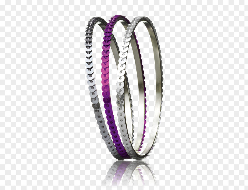 Silver Amethyst Bangle Body Jewellery PNG
