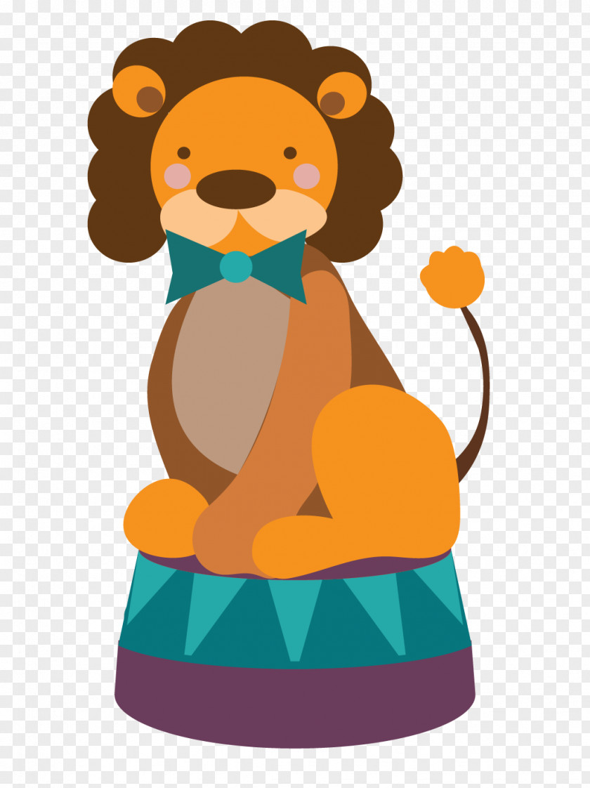 Vector Circus Lion PNG