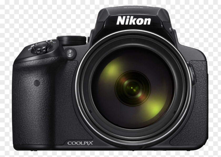 BlackCamera Nikon Coolpix P900 16MP 83X Super Zoom 4K Wi-Fi GPS Digital Camera Lens 16.0 MP Compact PNG