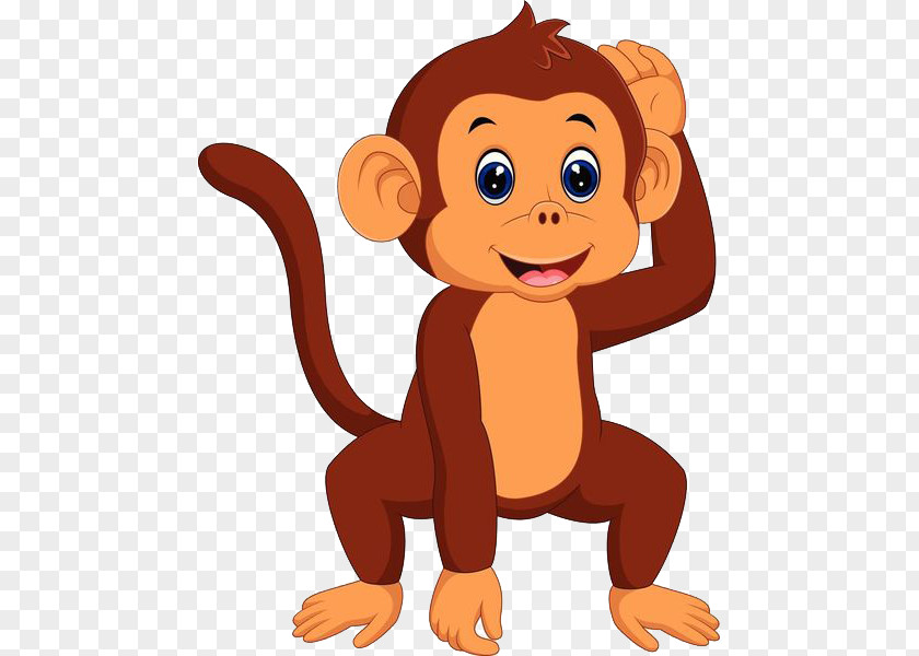 Monkey With The Back Of Head PNG with the back of head clipart PNG
