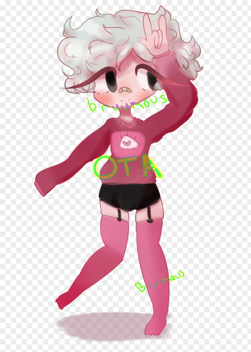 Plant Cartoon Figurine Pink M Character PNG