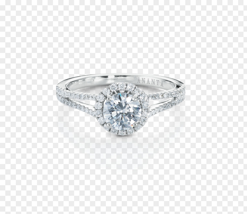 Ring Halo Diamond Engagement Jewellery Solitär-Ring PNG