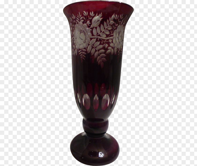 Transparent Vase Glass Purple PNG