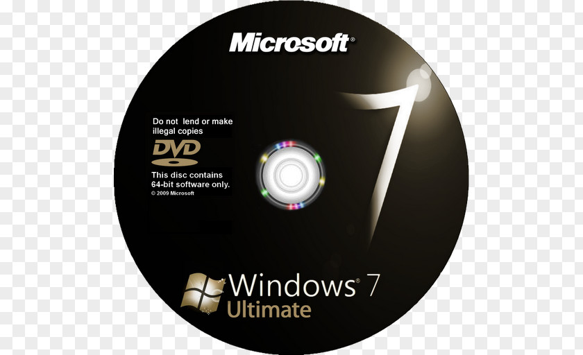 Dvd Windows 7 ISO Image 64-bit Computing DVD PNG