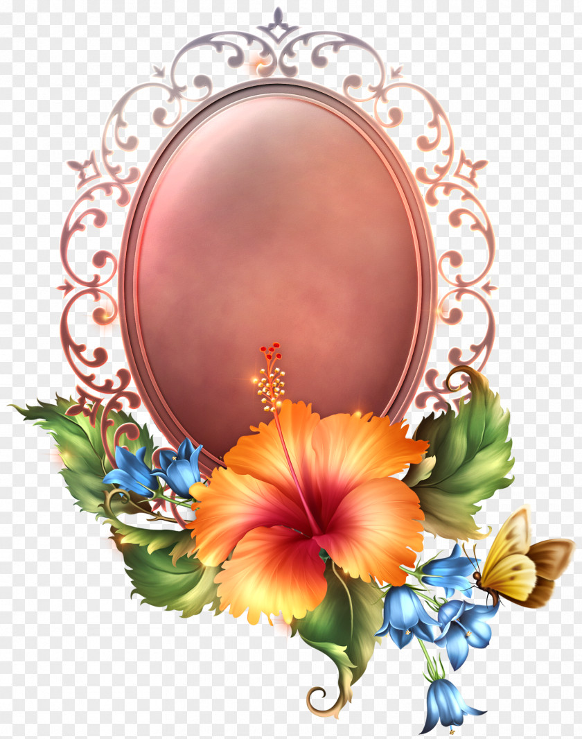 Frame Easter Format Floral Design Flower Paper Scrapbooking PNG