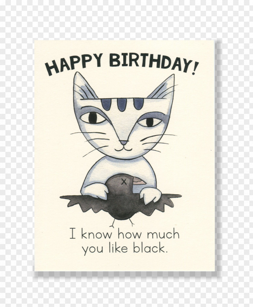 Kitten Whiskers Cat Birthday Cake Greeting & Note Cards PNG