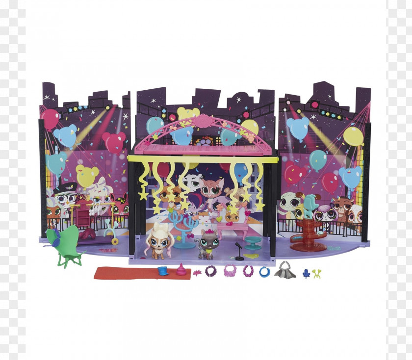 PETSHOP Littlest Pet Shop Backstage Style Set Toy Hasbro Doll PNG