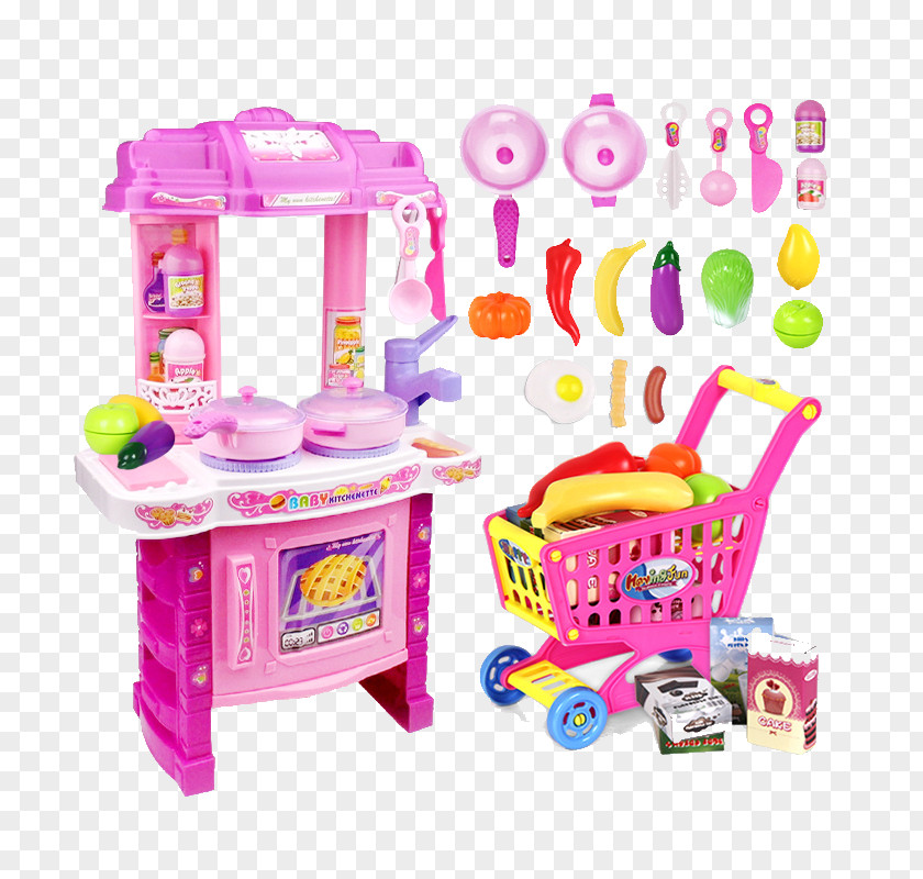 Pink Kitchen Toys Toy Game Child PNG