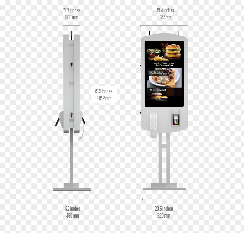 Self-service Kiosk Vending Machines Retail McDonald's Foodservice PNG