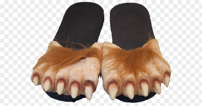 ALL PRODUCT Slipper Foot Werewolf Gray Wolf Big Bad PNG