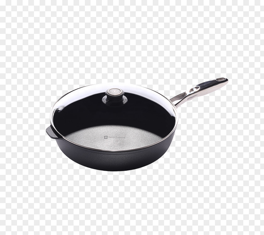 Frying Pan Cookware Non-stick Surface Sautéing Swiss Diamond International PNG