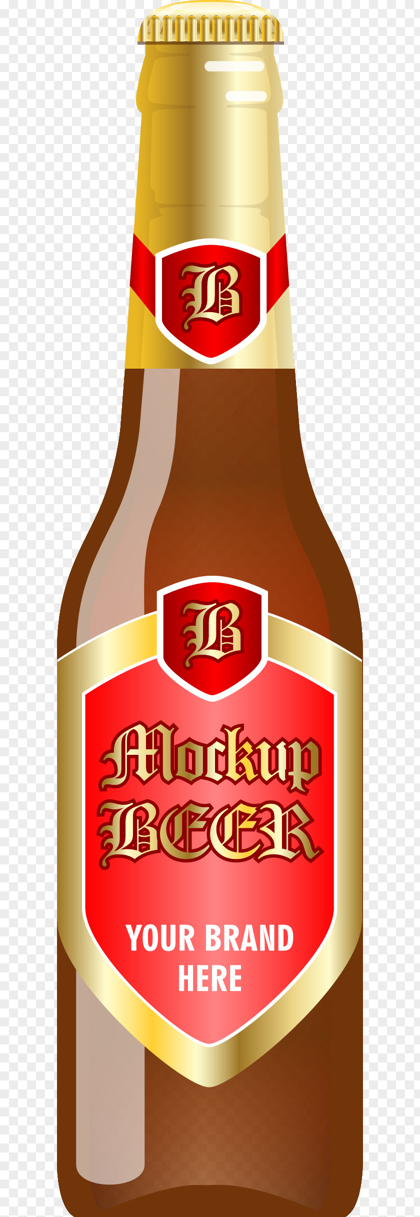 Vector Painted Beer Bottles Bottle Illustration PNG