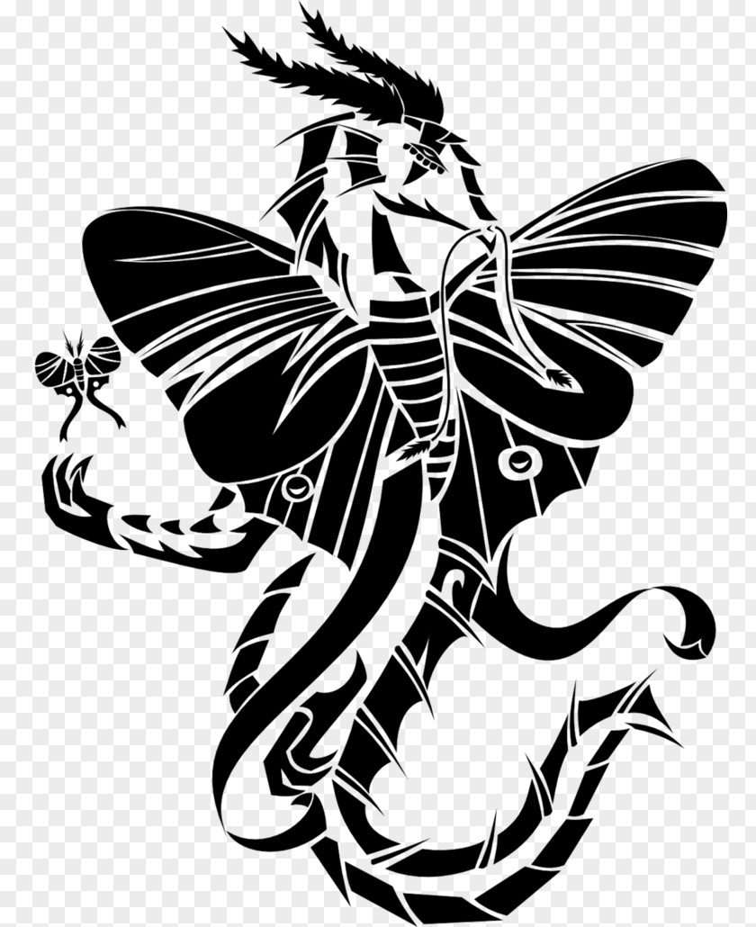 Butterfly Luna Moth Tattoo Dragon PNG