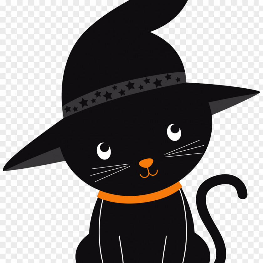 Cat Black Kitten Clip Art Halloween PNG
