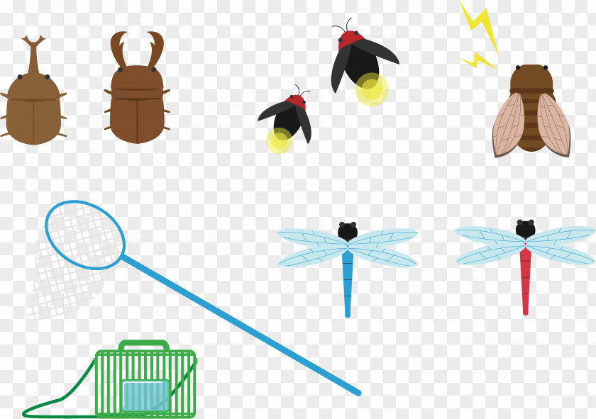 Insect Collecting 虫 Clip Art PNG