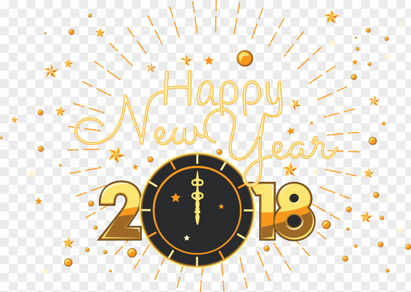 Originality 2018 New Year's Day Eve Steemit Wish PNG