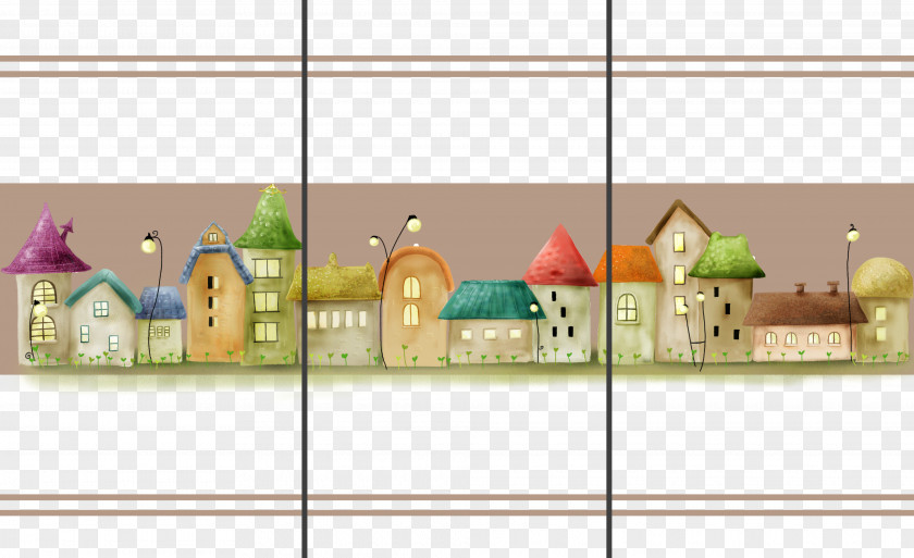 Building House Cartoon PNG