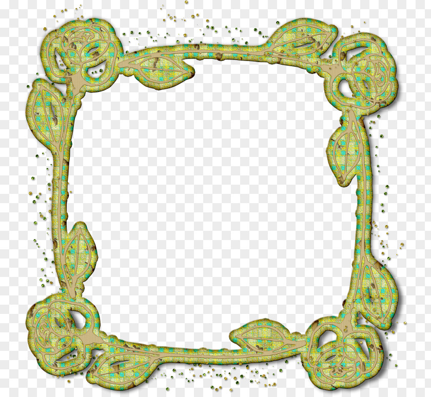 Line Picture Frames Green Organism PNG