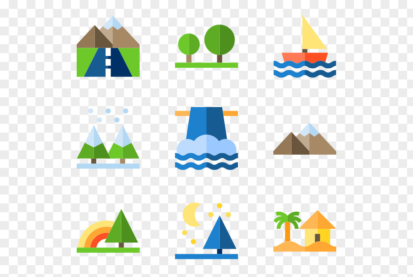 Mountains Vector Graphic Design Clip Art PNG