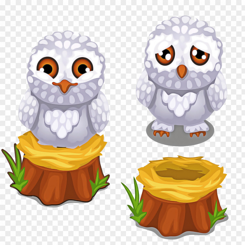 Owl Snowy Cartoon Bird Of Prey PNG