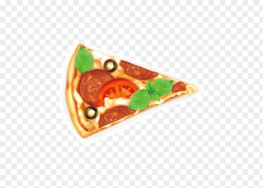 Cartoon Pizza Amount Of Material Sausage Fast Food Italian Cuisine Salami PNG