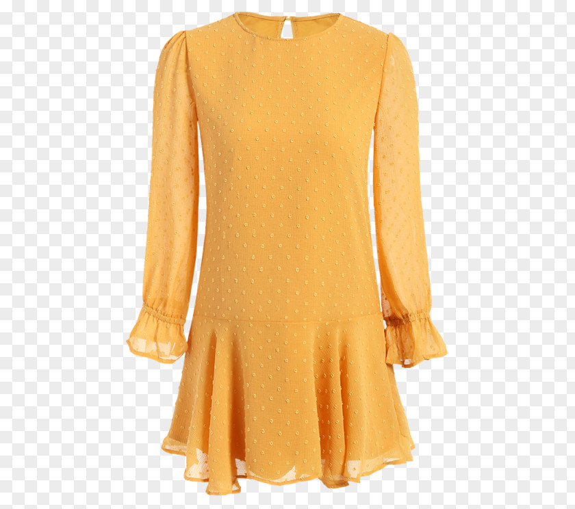 Yellow Dress Clothing Shirt Shoulder Strap PNG