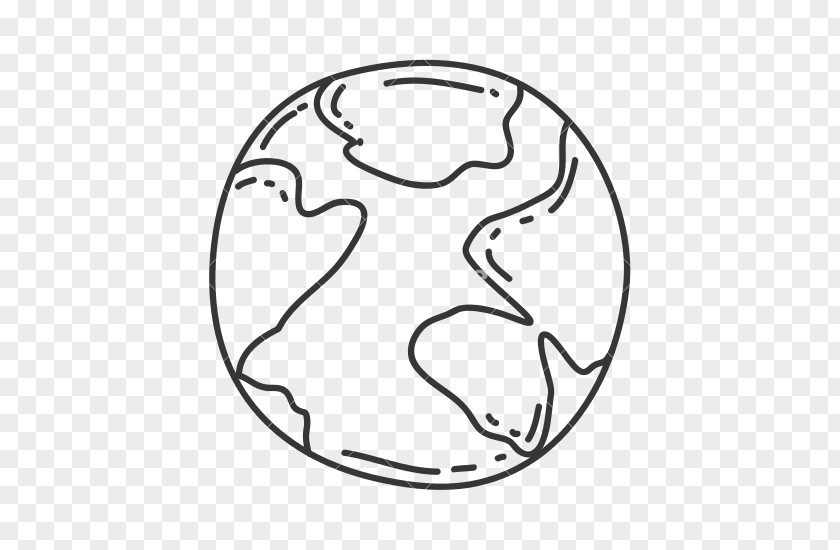 Doodles Globe World Map PNG
