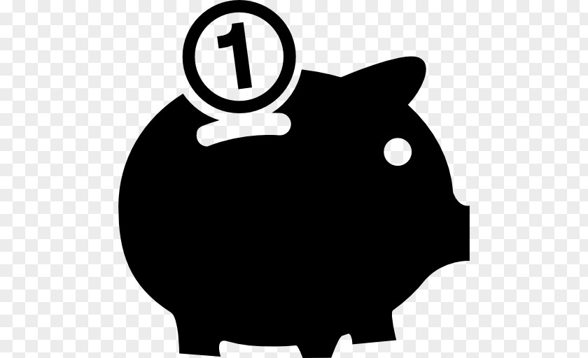 Piggy Vector Bank Coin PNG