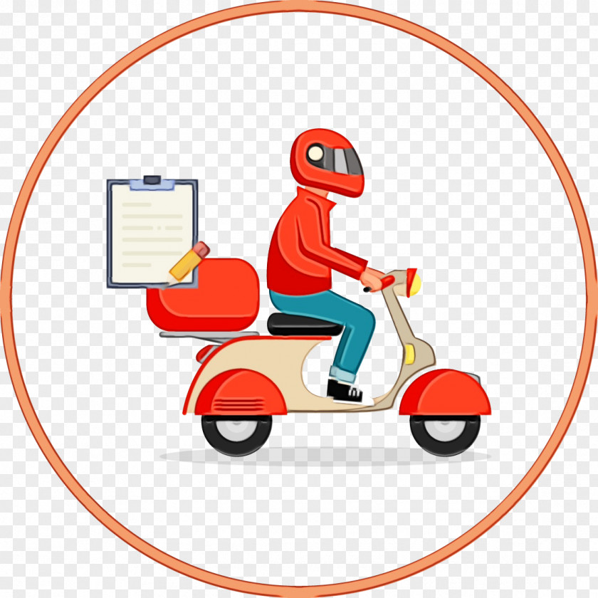 Riding Toy Vespa Pizza Background PNG