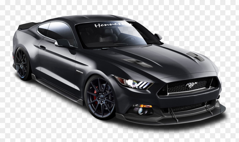 Ford Mustang Hennessey Black Car 2015 GT Performance Engineering PNG