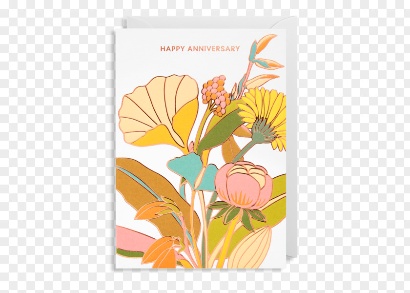 Greeting Card Design & Note Cards Birthday Anniversary Floral PNG