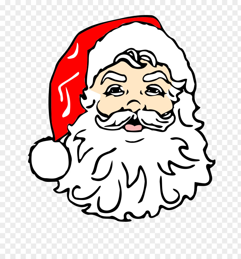 Taz Clipart Santa Claus Face Clip Art PNG