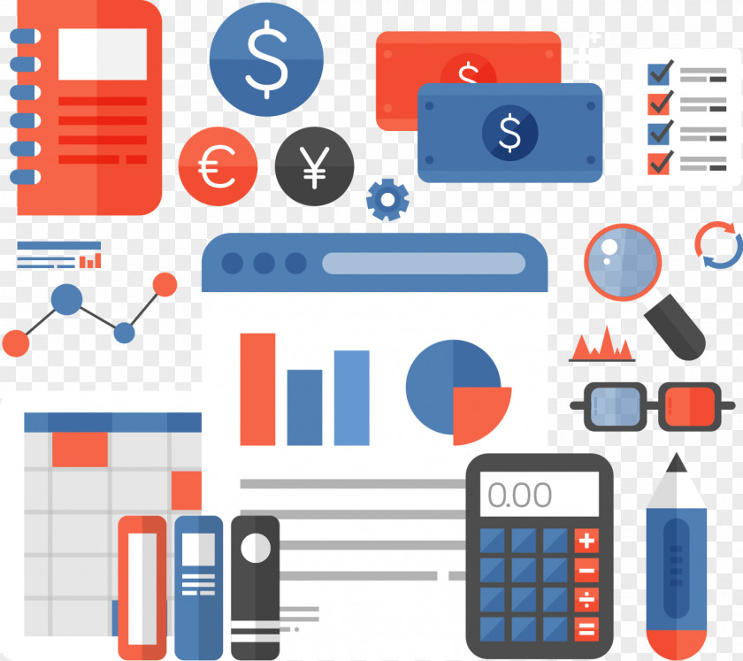 Accounting Vector Elements Euclidean Accountant PNG