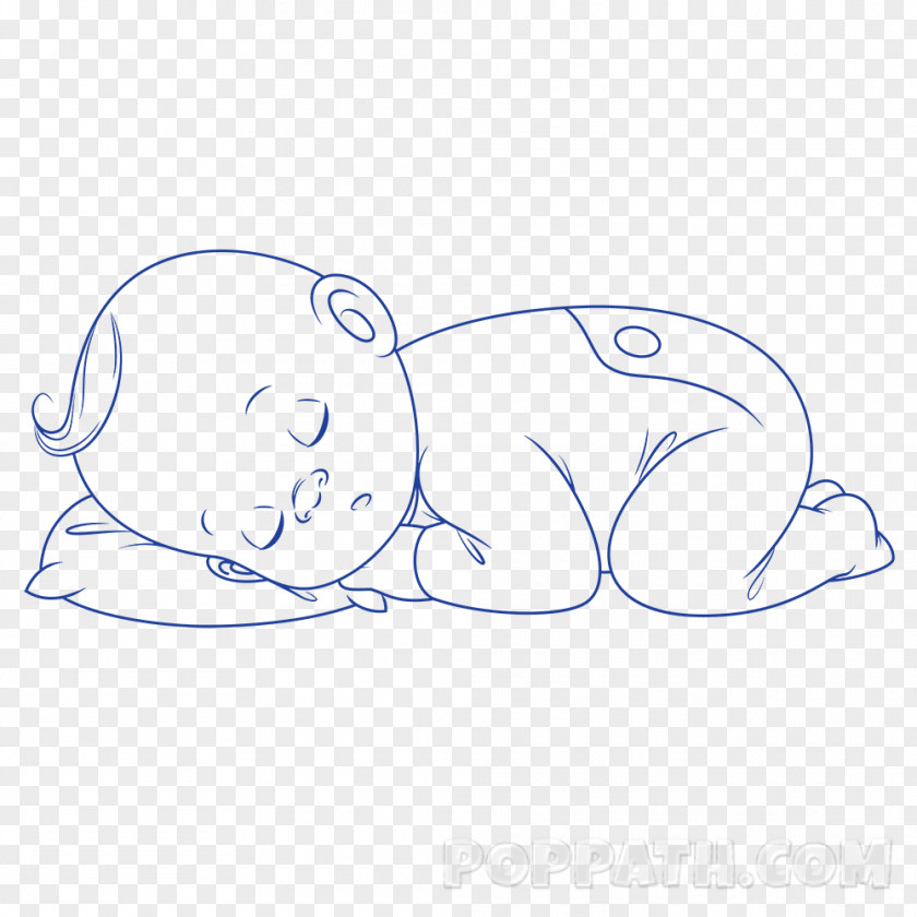 Baby Sleep Mammal Drawing Line Art Clip PNG