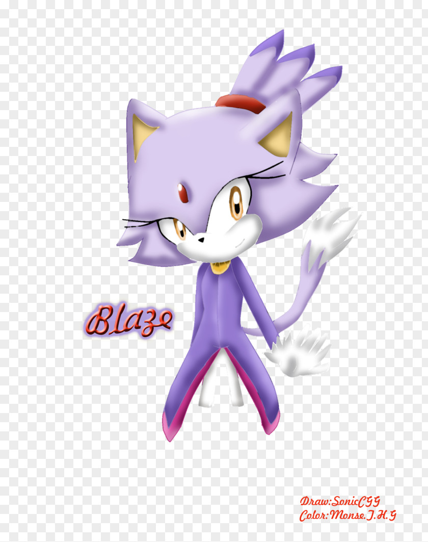 Blaze The Cat Mammal Figurine Font Fiction Character PNG