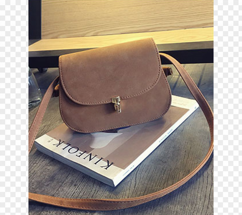 Handbag Brown Caramel Color Leather PNG