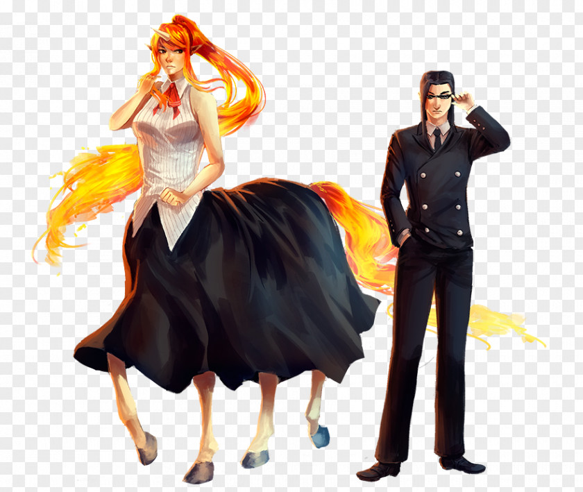 Homo Sapiens Monster Musume Rapidash Ponyta Art PNG