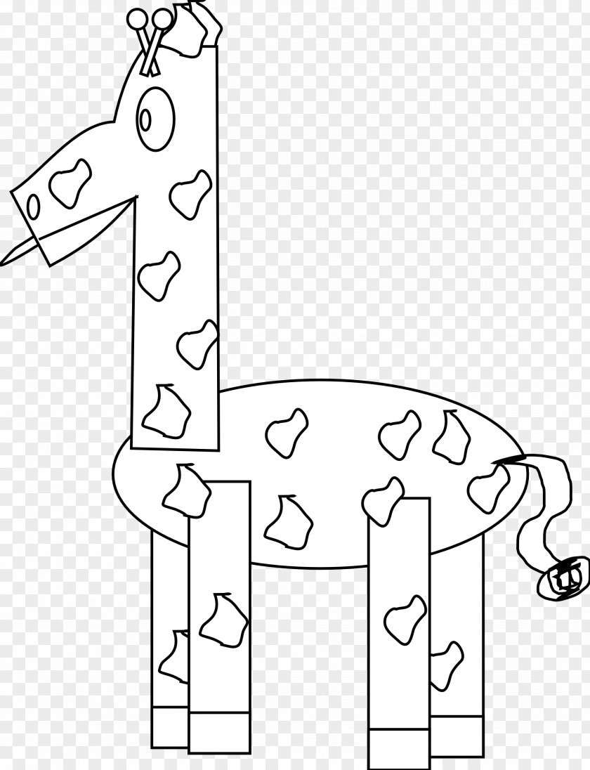 M Line Art Product FontGiraffe Drawing Giraffe Black & White PNG