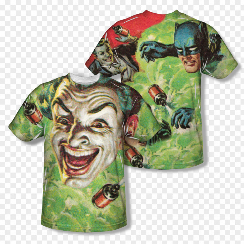 T-shirt Joker Batman Riddler All Over Print PNG