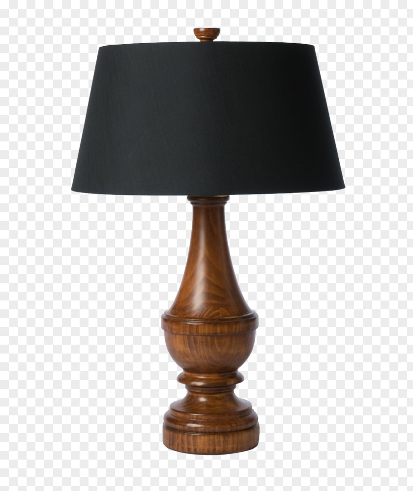 Wooden Stain Table Light Fixture Finial Lamp Shades PNG