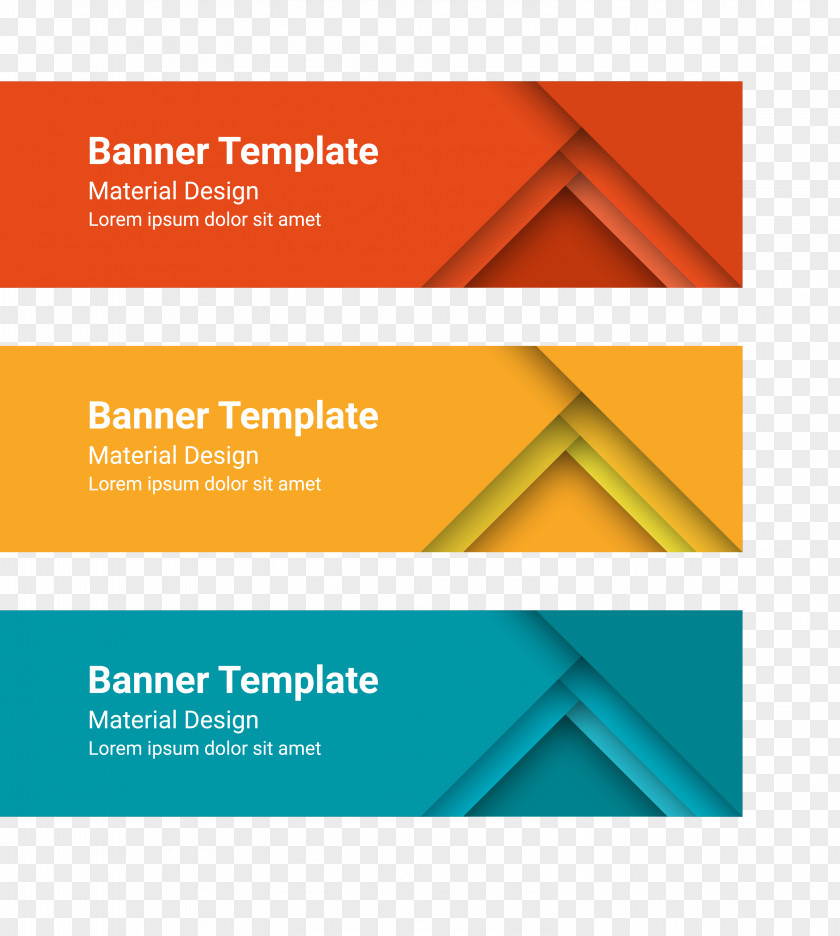 Banner Vector Material Web Template PNG