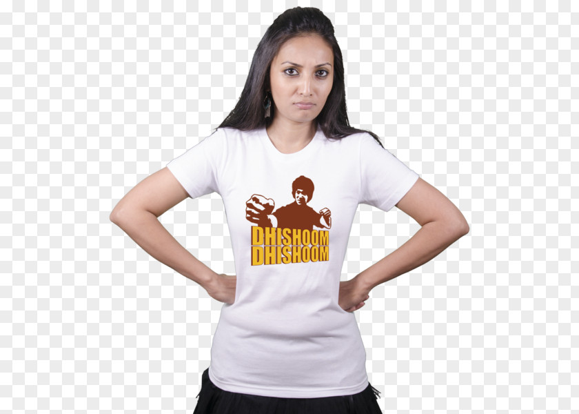 Ladies White Shirt Shraddha Kapoor T-shirt Aashiqui 2 Bollywood PNG