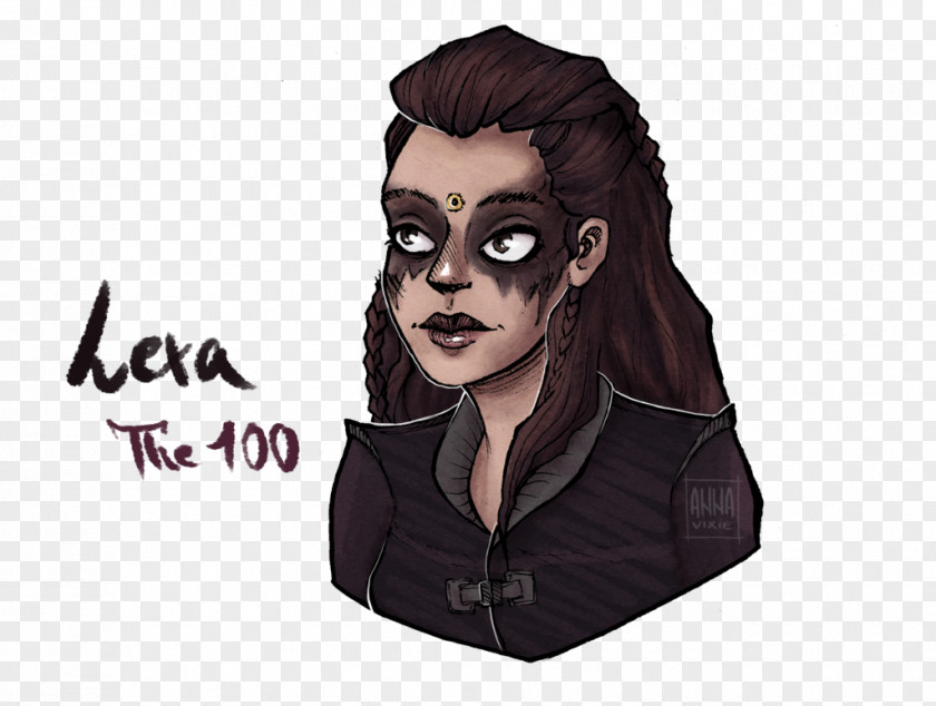 Lexa Drawing The 100 Cartoon PNG