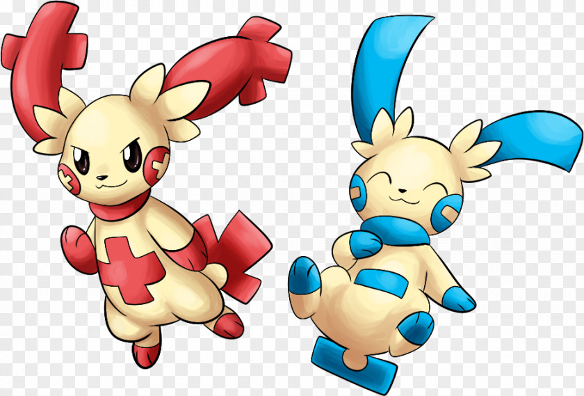 Rabbit Minun Plusle Evolution Pokémon PNG