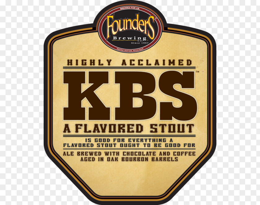 Beer Founders Brewing Company Founder's KBS Russian Imperial Stout PNG