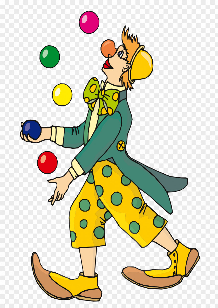Juggling Clown Clip Art PNG