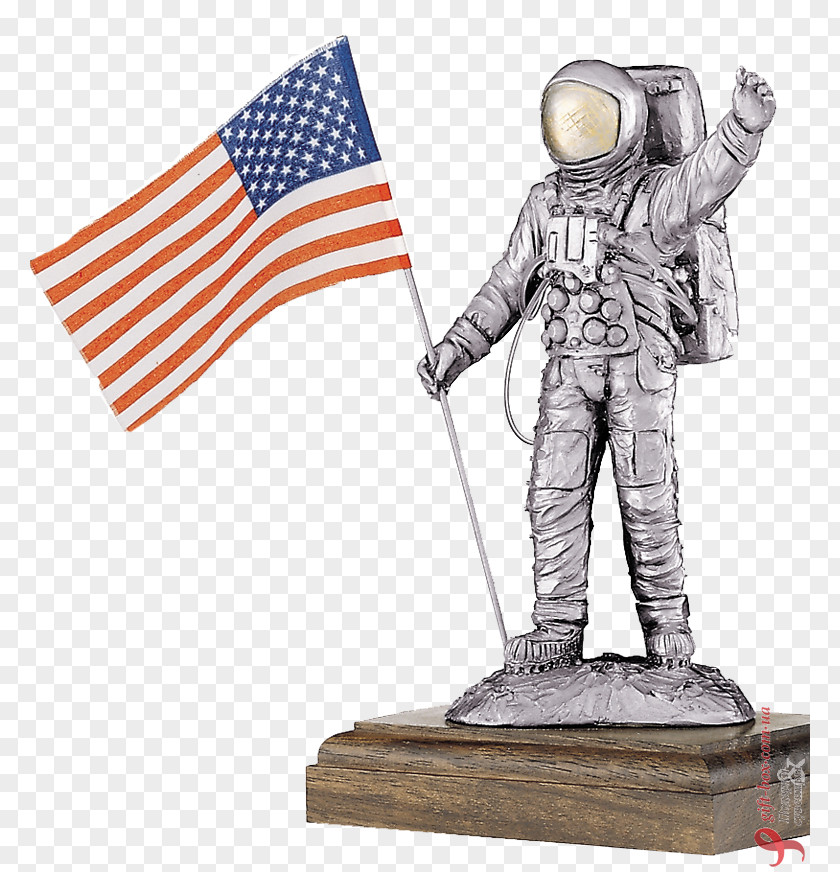 Neil Armstrong One Small Step Figurine Statue Les Etains Du Prince PNG