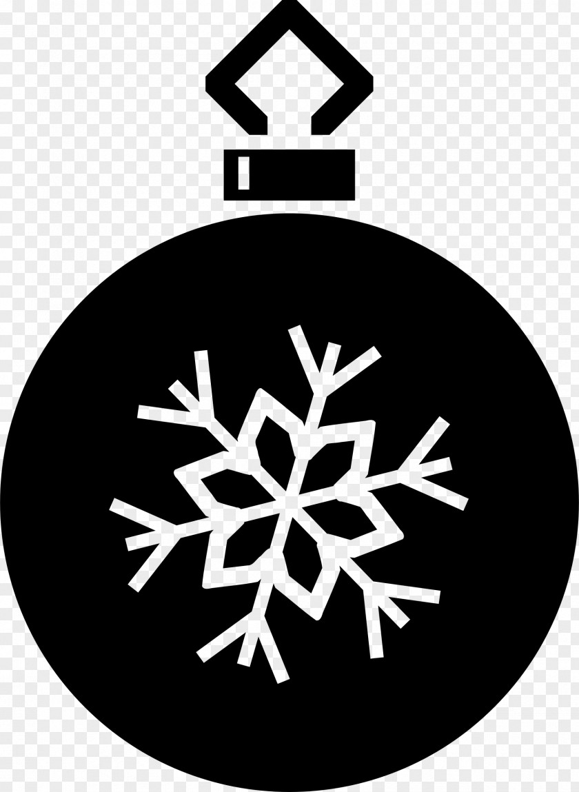 Snowflakes Christmas Ornament Silhouette PNG